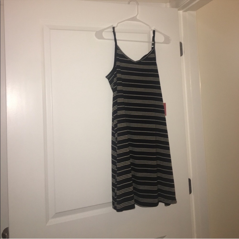 Striped cotton dress